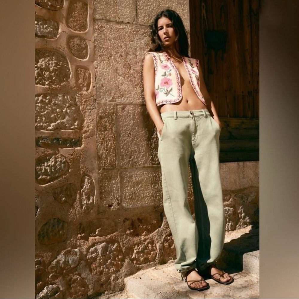 Zara Festival Embroidered Vest
